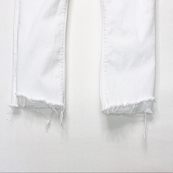 SOLD Black Orchid white frayed Crop Jean sz 27 - Picture 5 of 7